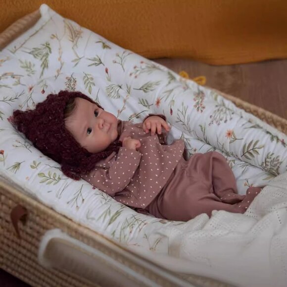 Other - 🆕18inch Soft Cloth Body Newborn Baby Poseable Limbs Bettie-Purple Baby Girl